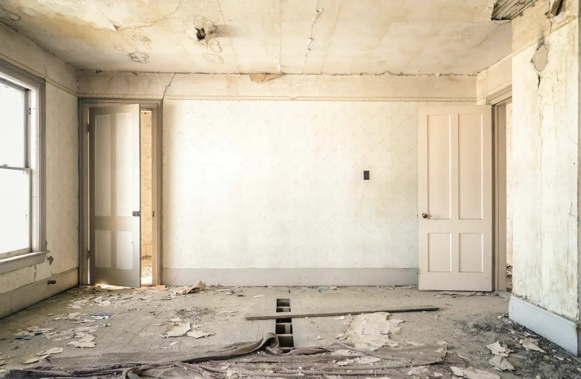 Waste disposal crew managing a cleanout project in McDonald